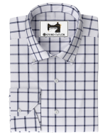 NAVY GINGHAM SHIRTS